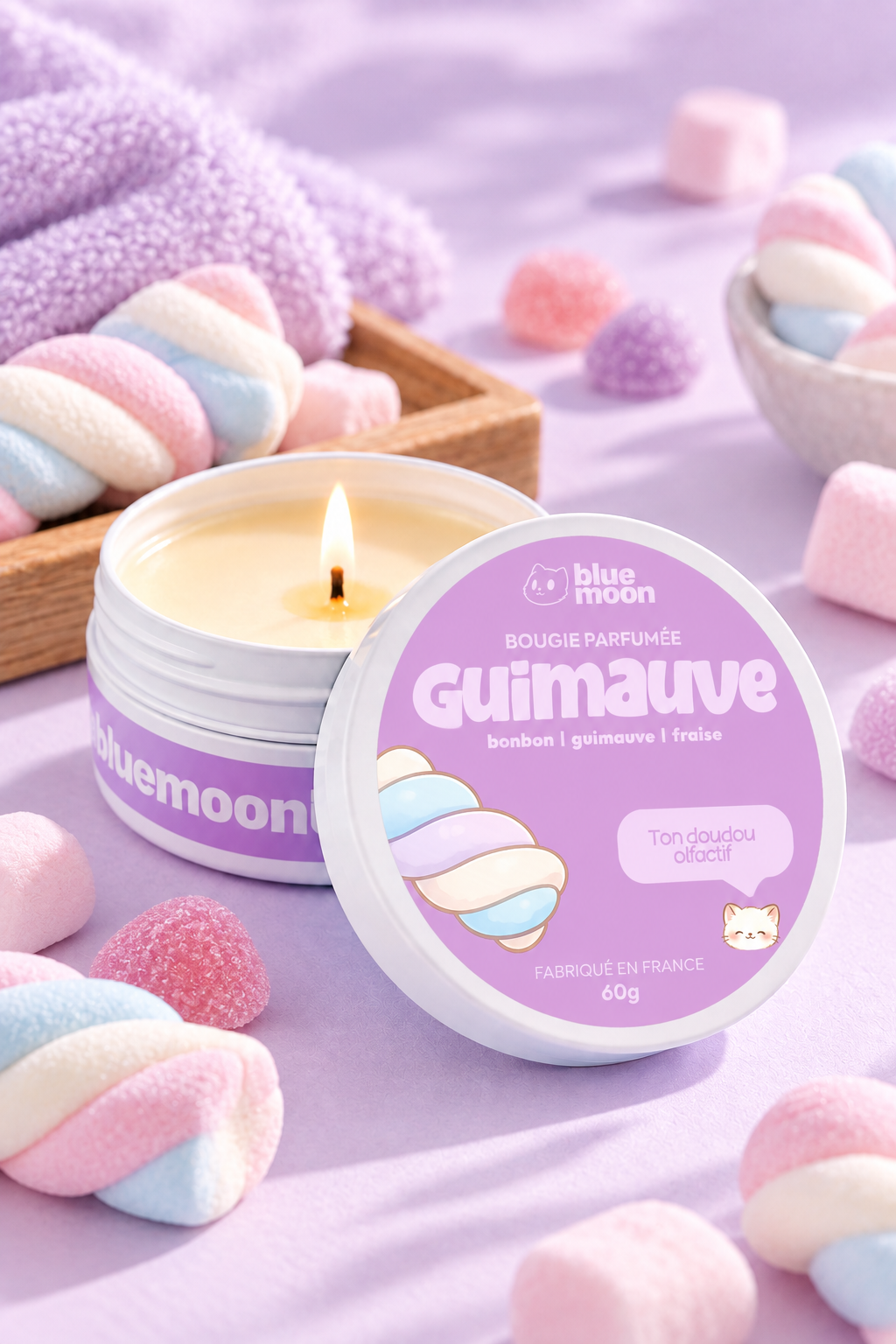 Bougie parfumée - Guimauve