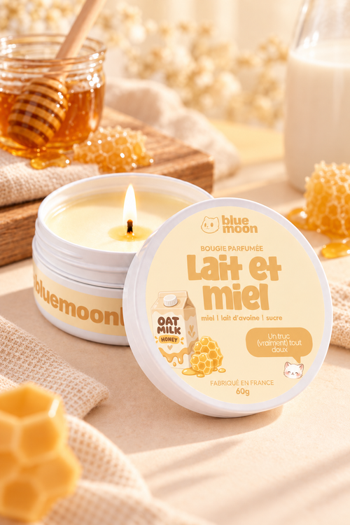 Bougie parfumée - Lait & miel