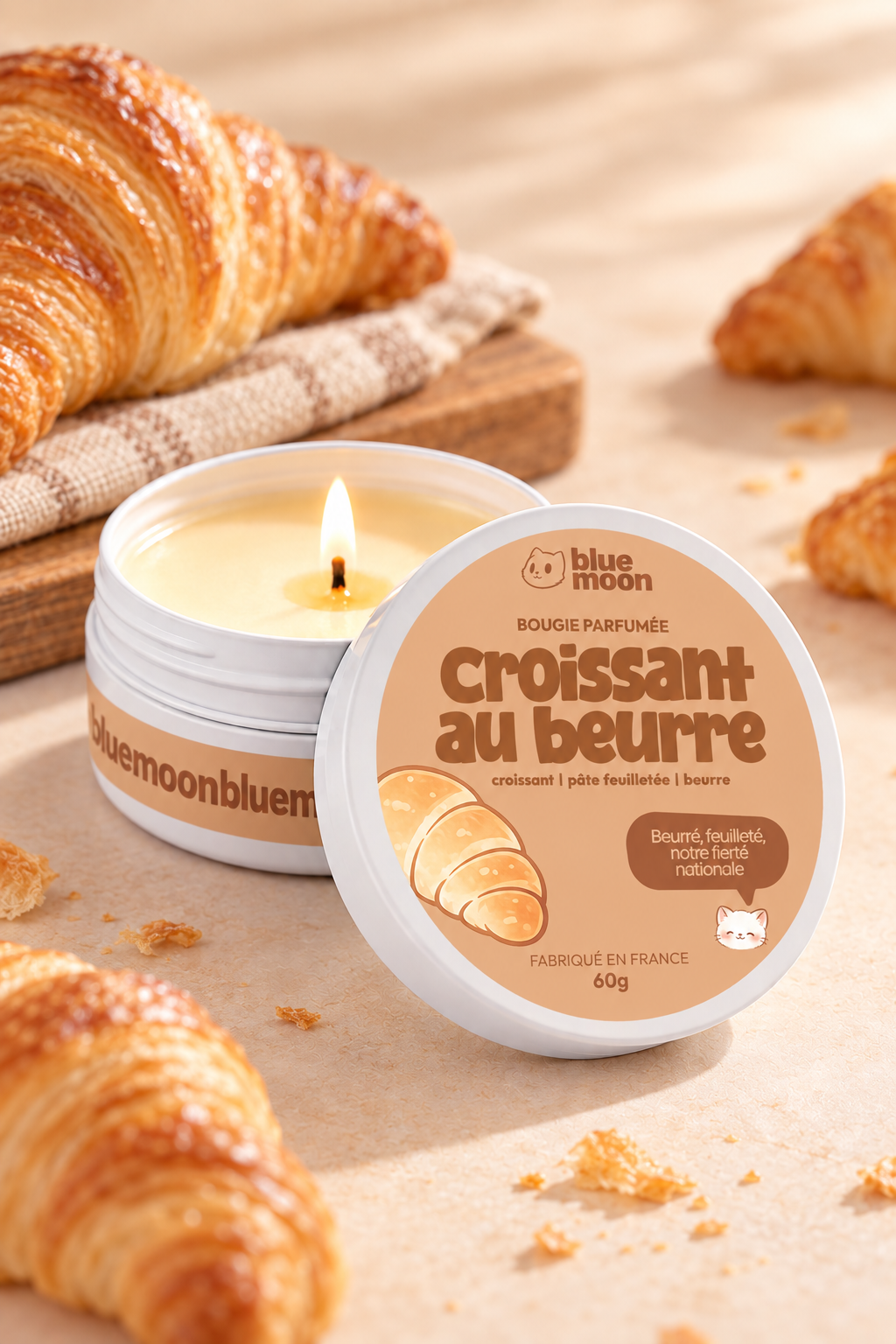 Bougie parfumée - Croissant au beurre