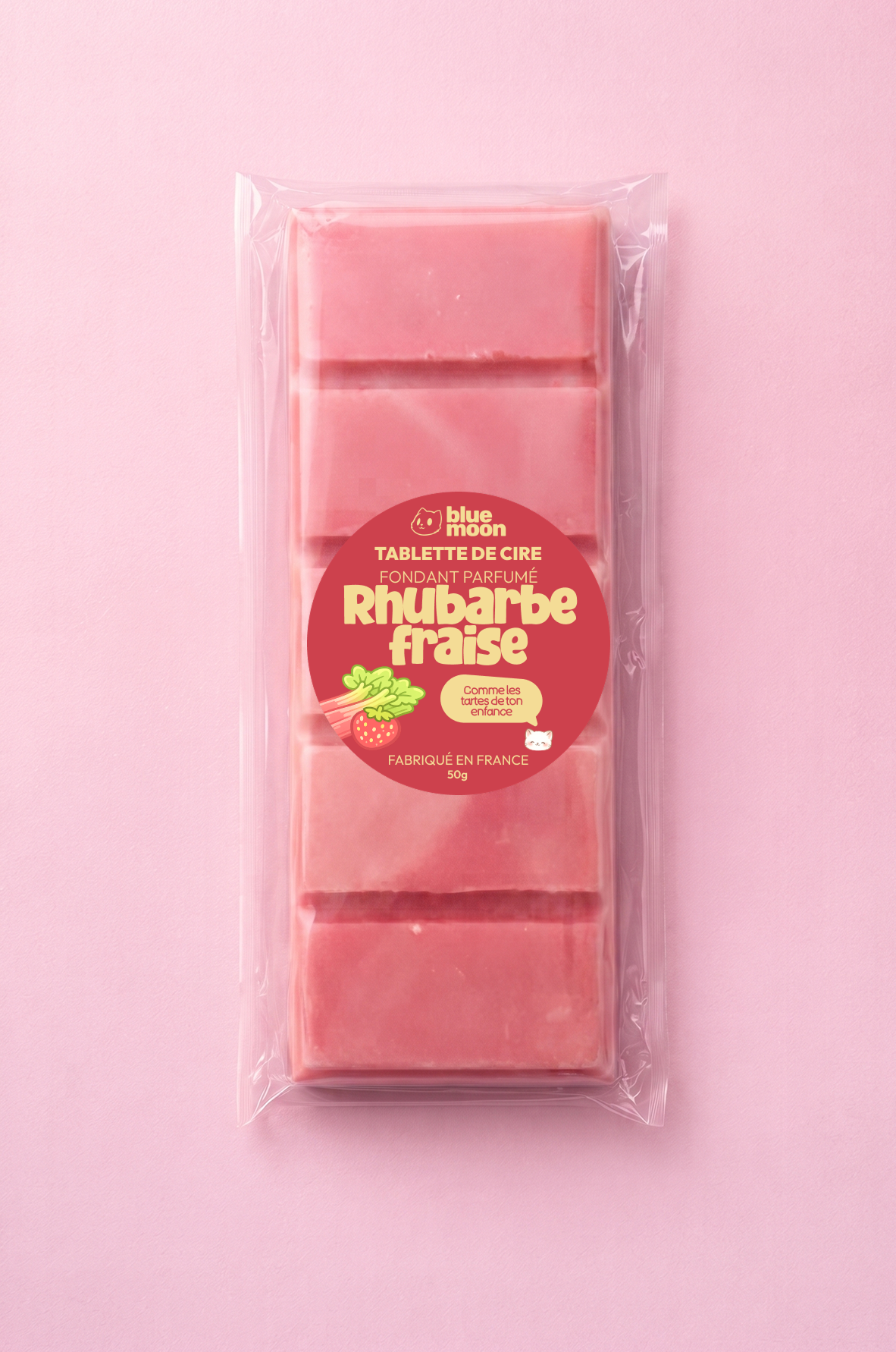 Fondant parfumé - Rhubarbe fraise