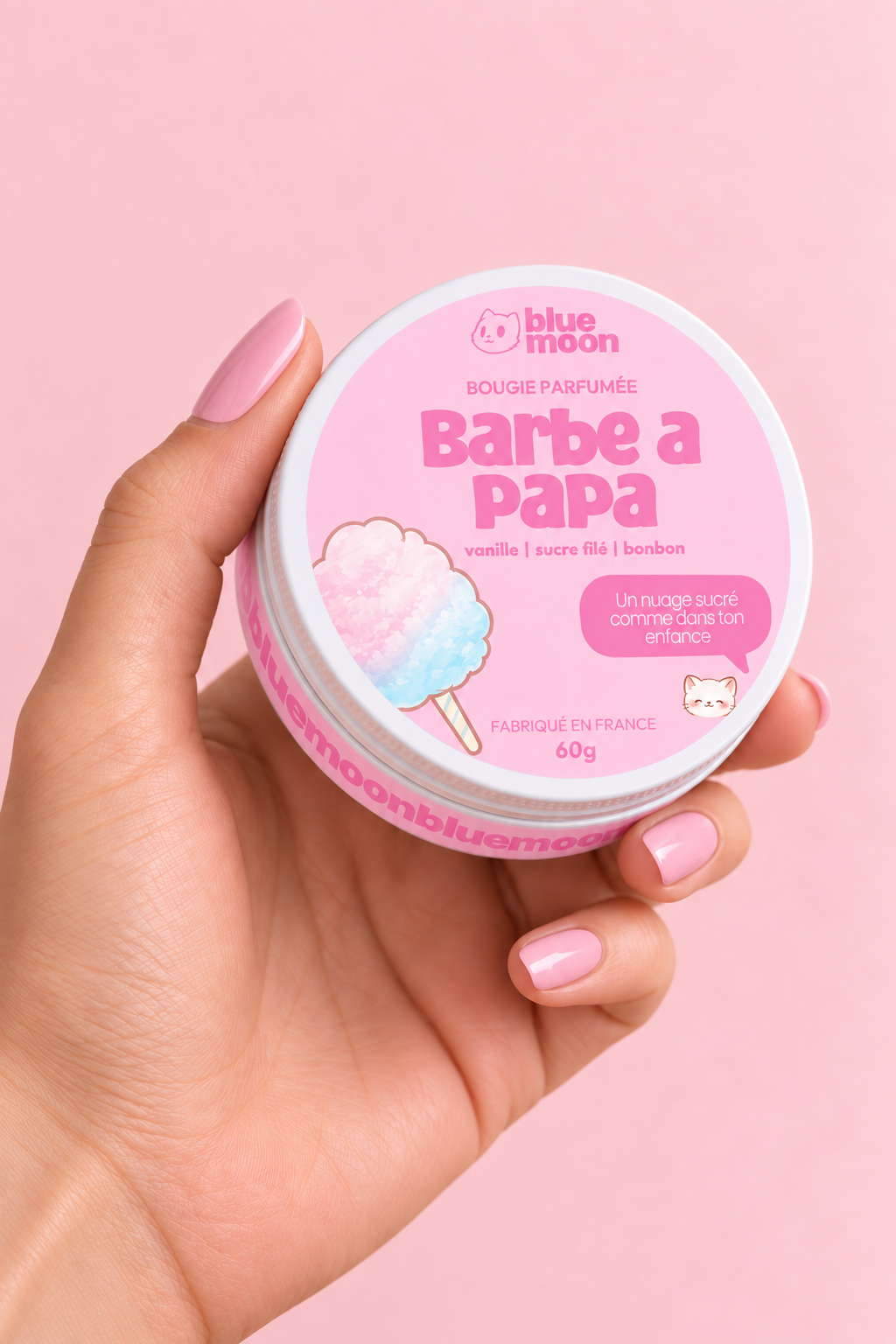 Bougie parfumée - Barbe à papa