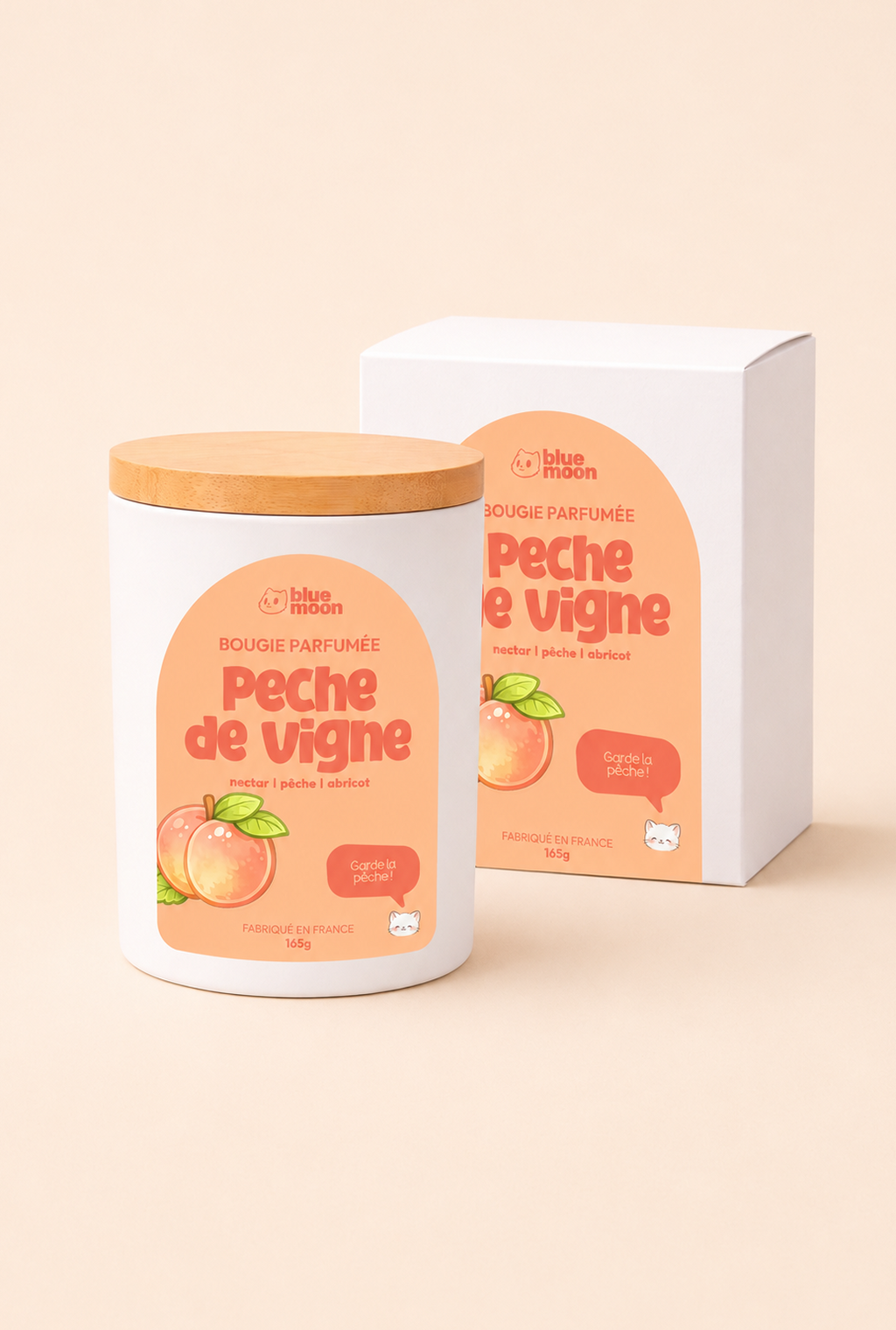 Bougie parfumée - Pêche de vigne