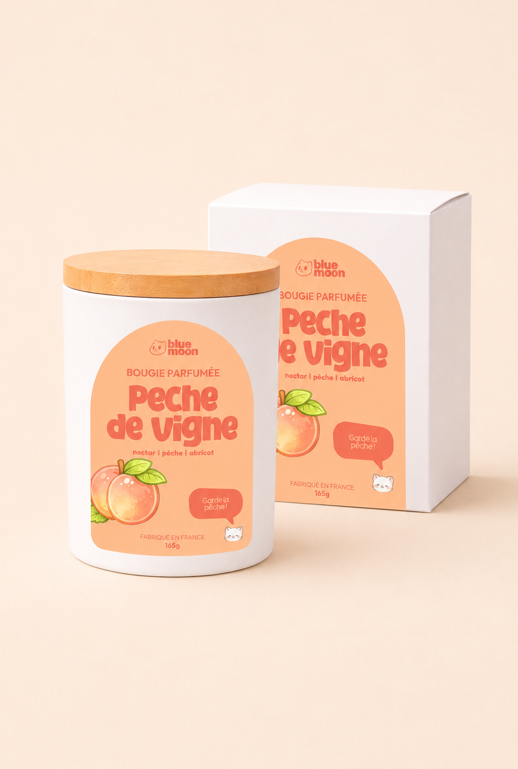 Bougie parfumée - Pêche de vigne