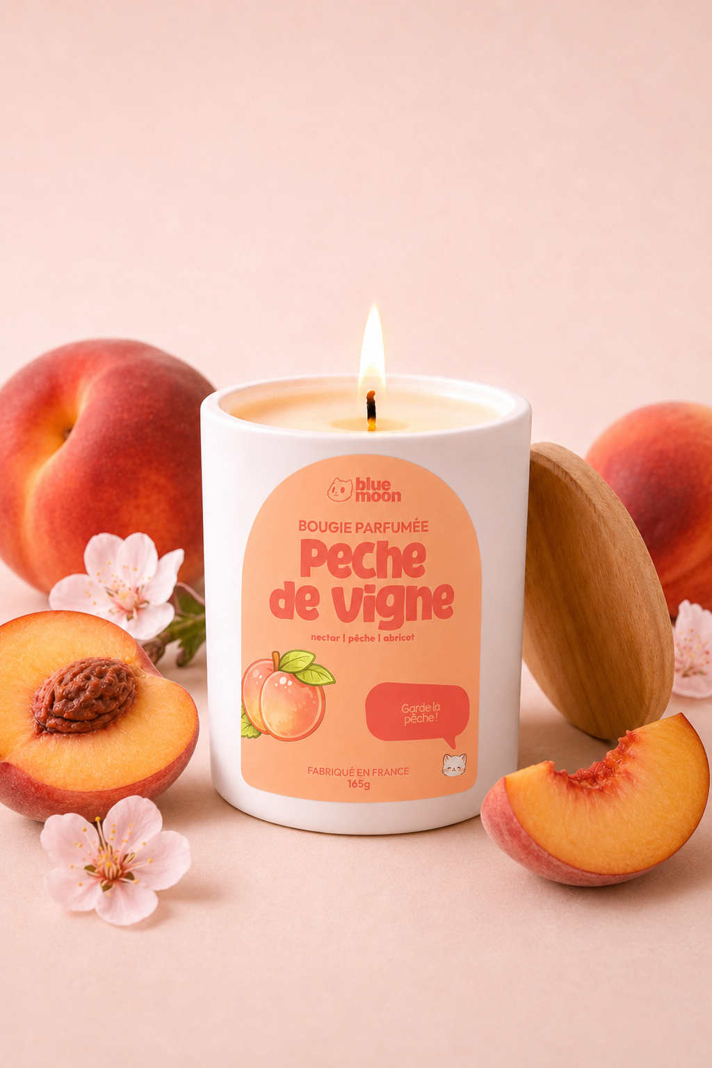 Bougie parfumée - Pêche de vigne